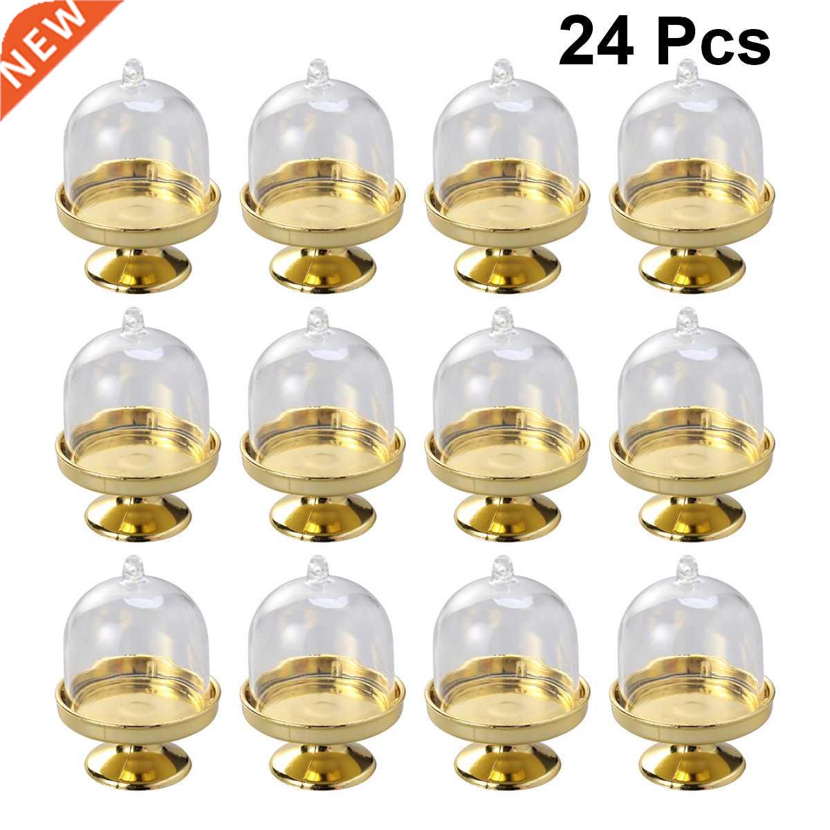 24pcs Plastic Candy Box Wedding Gift Boxes For Guests Tray M