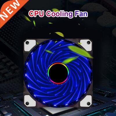 120mm PC Case Fans Silent LED Cooling Fan 12V DC 4Pin Radiat