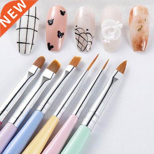 6Pcs/Set Nail Pen Wide Application One Stroke Outlines