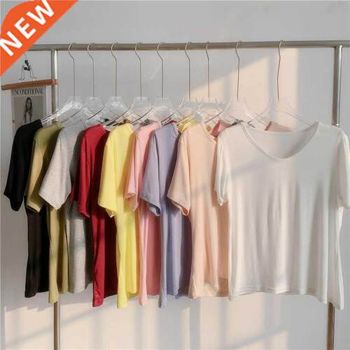 Harajuku women T Shirts T Shirt for 2022 new Fashion Solid
