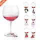 Wine Xmas Glass Ornament Decorative Ring Christmas