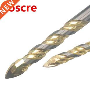 Tle Glass Drll Bts Set 4Pcs Masonry Carbde Tps Drllng