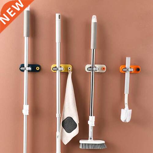 Multifunctional Mop Clip Hook Kitchen Shelf Storage Brush