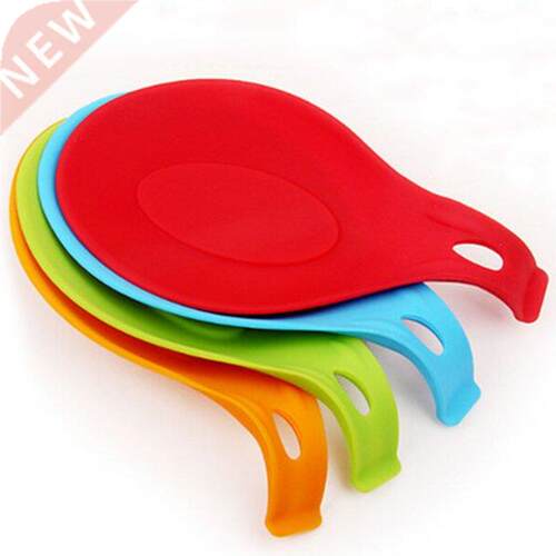 1PC Random Color Multipurpose Silicone Spoon Rest Pad Food G