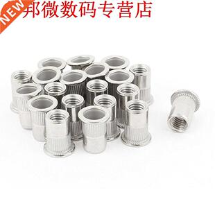 20pcs 04 Rivet Nut Insert M8x18mm Zilver