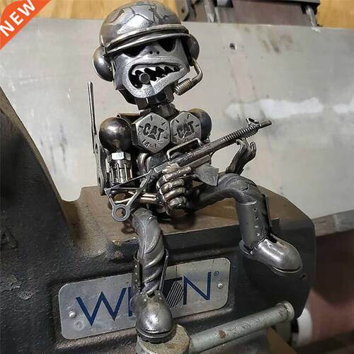 Home Ornament Battle Robot Figurine Resin Artware Desktop