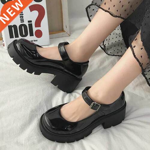 Spring Platform Leather Shoes Women Flats Casual Oxford Loaf