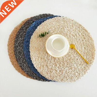 Table Mat Heat Insulation Braided Design Compact Three