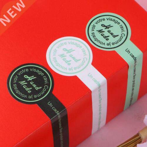150PCS Adhesive Long Style &p;quot;Hand Made&p;quot; lack Ha