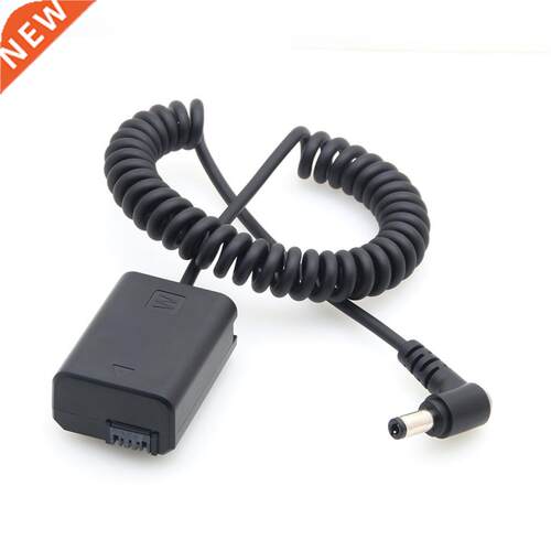 NP-FW50 Dummy Battery Pack Coupler with DC Male Connector fo