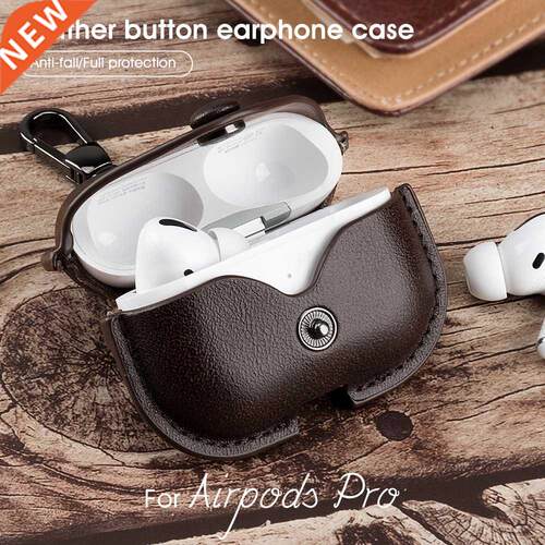 Leather Bluetooth Wireless Earphone Case For AirPods Pro cas
