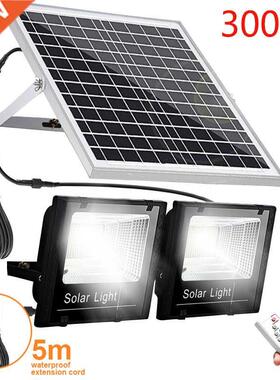 2 head outdoor solar spotlights Aluminum Waterproof Super Br