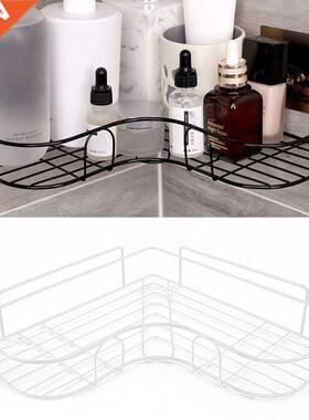 Self Adhesive Bathroom Shower Shelf Metal Wall Mounted Stor