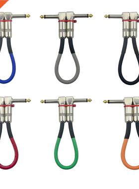 6 X Guitar Patch Pedal Cable 15/21/30cm/ 0.5ft Long with 1/
