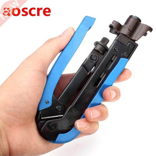 Compression Wire Crimper Plier Crimping Tool For RG59 RG6 RG