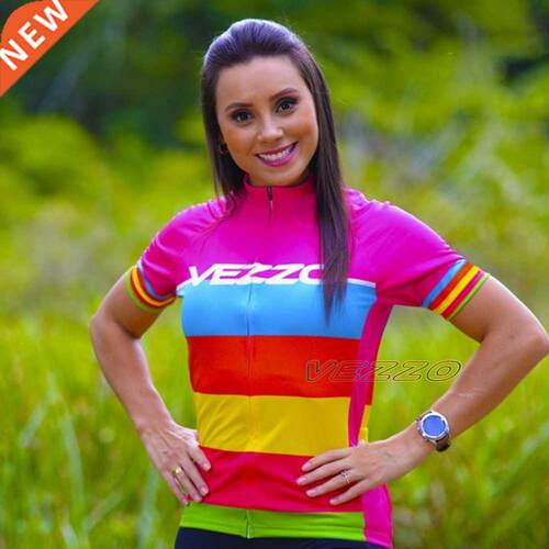 VEZZ0 Cycling Jersey Woman With Free Shipping Quick-Dry Shir