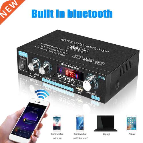 AK35 800W Home Car Amplifiers Audio Power Bluetooth 5.0 Surr