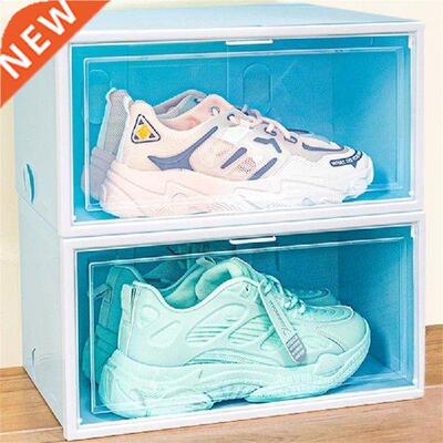 Transparent Shoe Organizer Shoe Box Fold Plastic Shoes Case