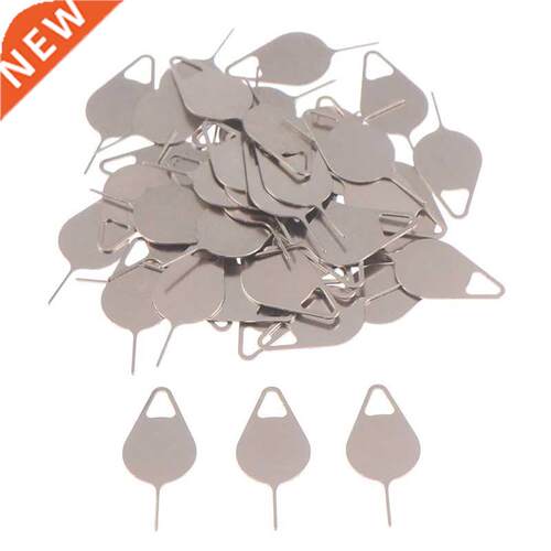 50pcs Sim Card Tray Removal Eject Pin Key Tool Stainless Ste