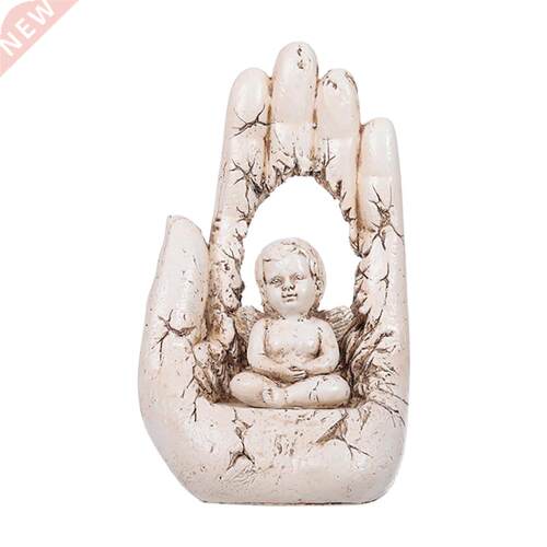 Praying Angel Statue Resin Craft Indoor Outdoor Sitting On