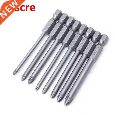 8pcs 75mm Long Magnetic Head Cross Hex Alloy Steel Screwdriv