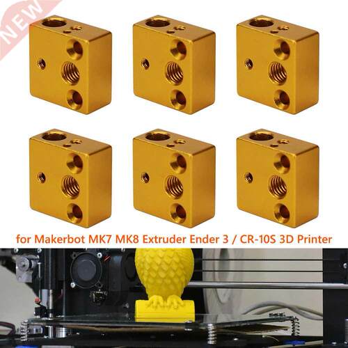 6pcs 3D Printer Parts Hotend Heating Block Aluminum Alloy He
