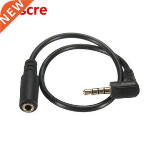 3.5mm 4Pole 90 Degree Angled Male to Female AUX Audio OMTP i