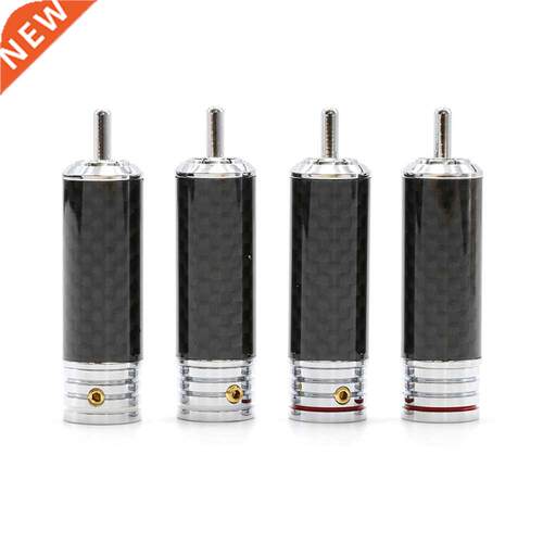 4pcs Audiophile Rhodium Plated RCA Jack Plug , interconnect