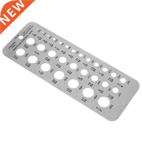 2021 New 29 Fractional Size Drill Gauge Stainless Steel Temp