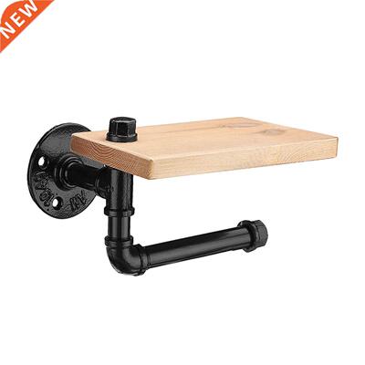 Vintage Handicraft Industrial Wall Mount Wood Storage Shelf