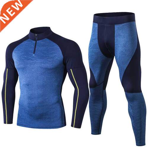 Fanceey High Collar Winter Thermal Underwear Men Long Johns