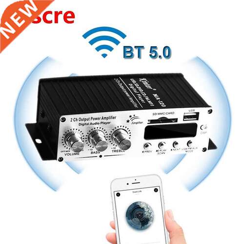 2*50W Audio FM Radio Mp3 Player Power Amplifier Stereo Equal