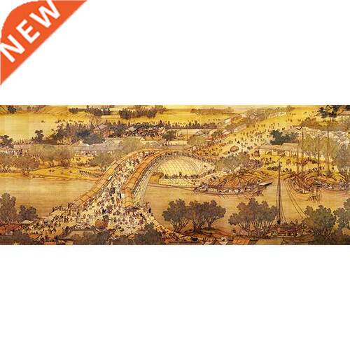 Cross Stitch Qingming River Painting Living Room Panoramic