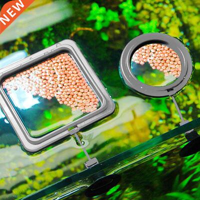 Aquarium Feeding Ring Fish Tank Station Floating Food Tray F