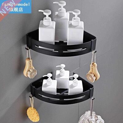 2pcs athroom Triangular Shower Shelf lack Shower Caddy, Sp