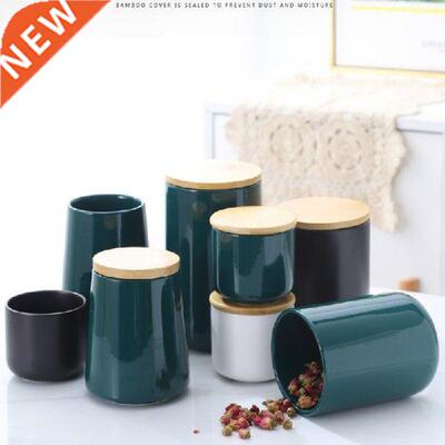Household ceramic emerald sealed sugar kitchen seasoning