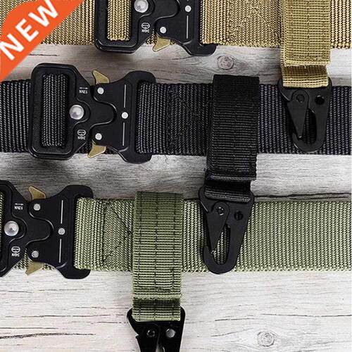 Men's canvas clasp Colorful Keychain Military nylon metal bu