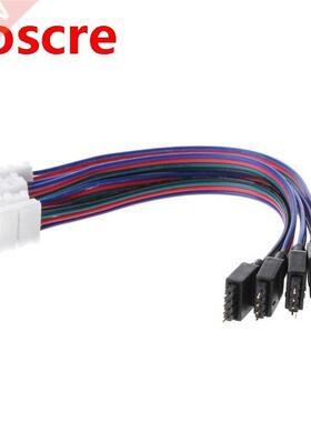 5 Pcs 15cm 4 Pin 4 Pin 5050 3528 LED RGB Strip Extension Con