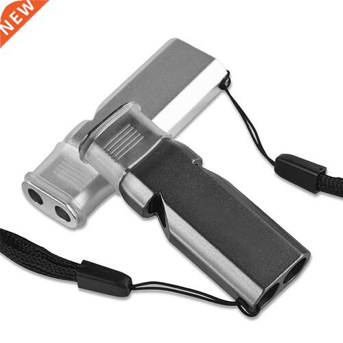 Emergency Whistles Portable Keychain Stainless Steel Double