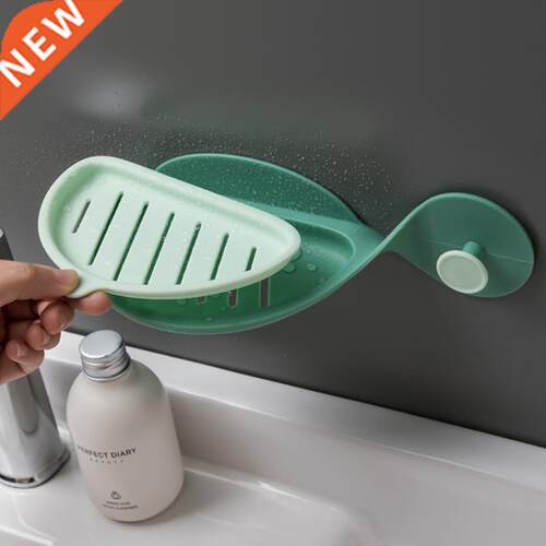 Creatve Soap Dsh Wall Mounted Dran Soap Holder Box