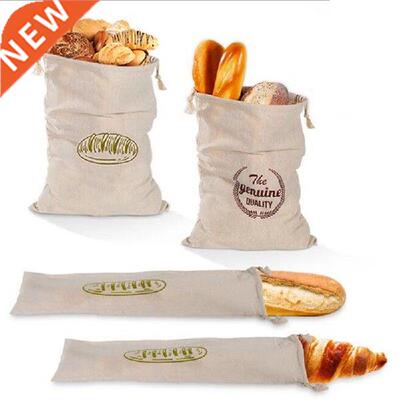 Reusable Linen Bread Baguette Bag Artisan Bread Storage Bag