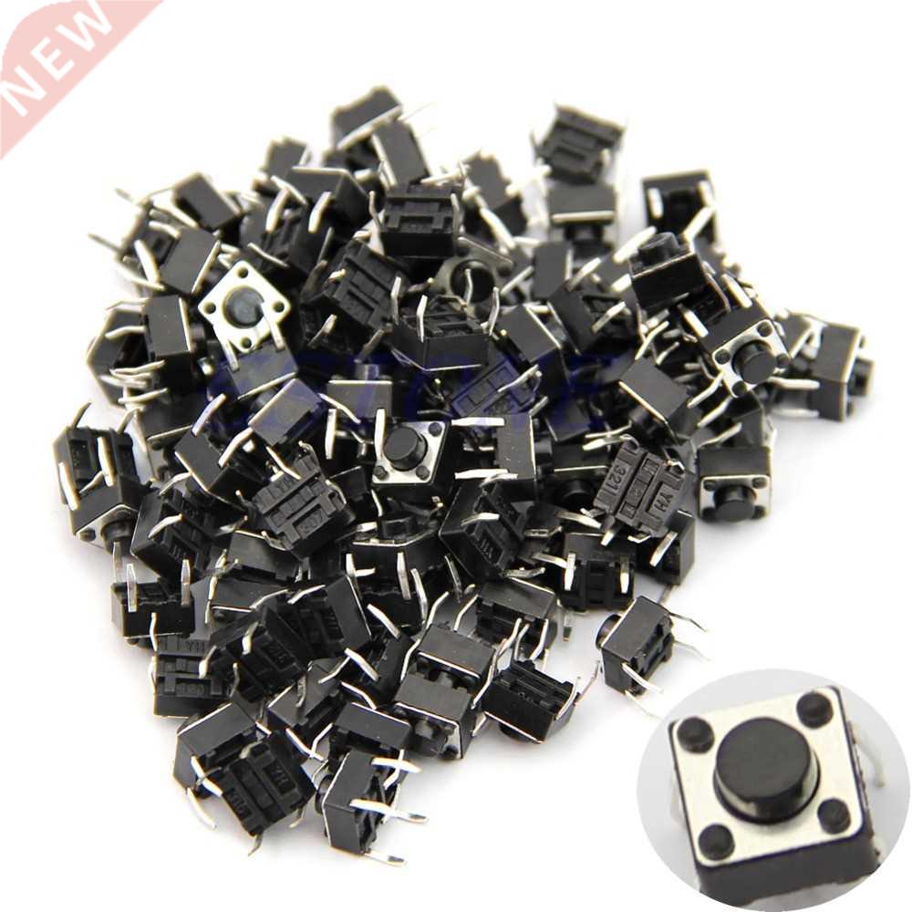 100pcs 6*6*5mm 4pin Quality Mini Micro Momentary Tactile Pus