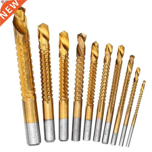 10pcs -1mm High-Speed Steel Titanium Coated Twist Drill Bi