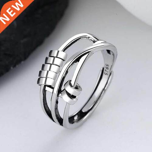 Anxiety Ring Women Men Runner Fidget Anxiety Ring With Bead