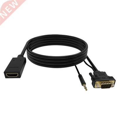 HDMI to VGA Adapter Cable 1080P with 3.5mm Audio Interface 6