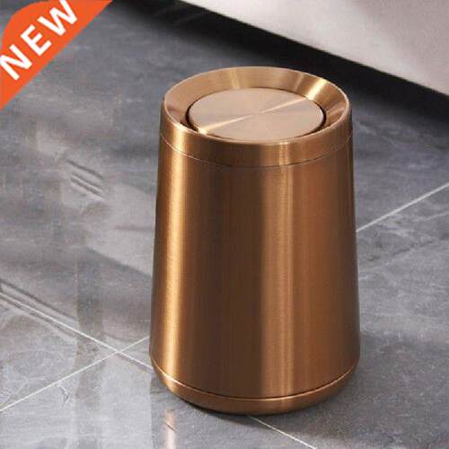 Bathroom Trash Bin Gold Sorting Office Basket Trash Can