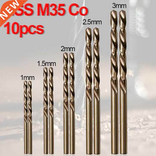 10pcs HSS Twist Drill Bit High Speed Steel Drill Bits Set 1m