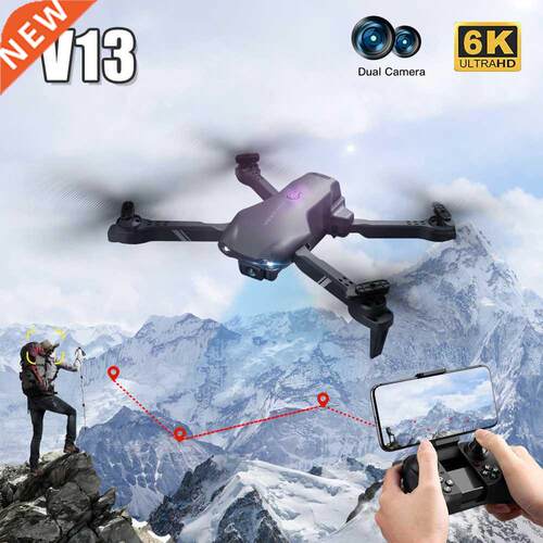 2021 New V13 Drone 4K HD Dual Camera With WIFI Wide Angle FP