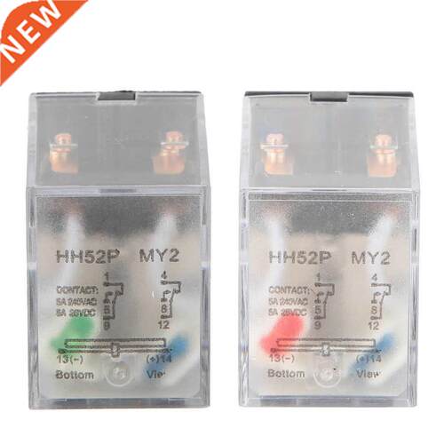 Intermediate Relay HH52P 24VDC/220VAC 5A 8 Pins Coil DPDT El
