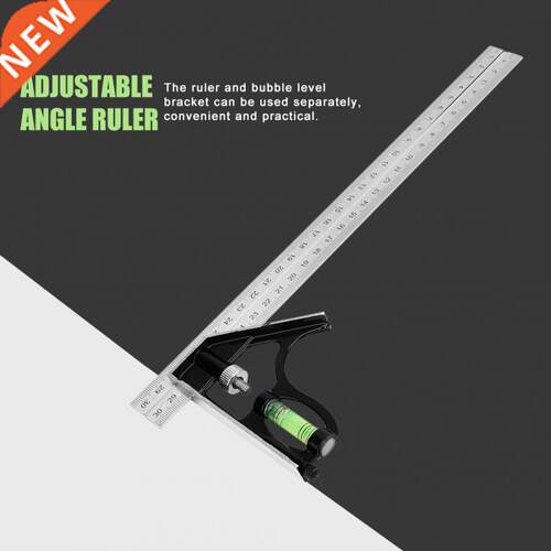 00mm Adjustable Combination Square Angle Ruler 45/90 Degree